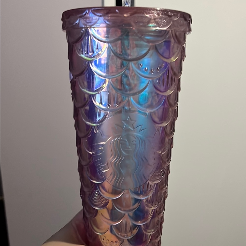 Starbucks Iridescent Pink Mermaid Tumbler